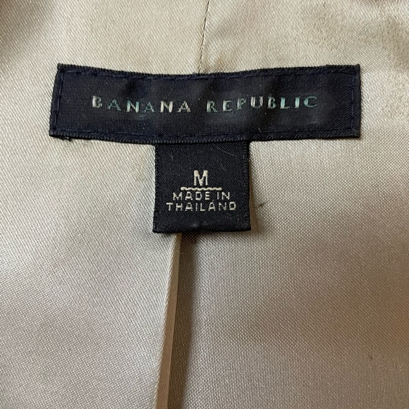 Light Grey Wool Banana Republic Military Blazer - Picture 6 of 6